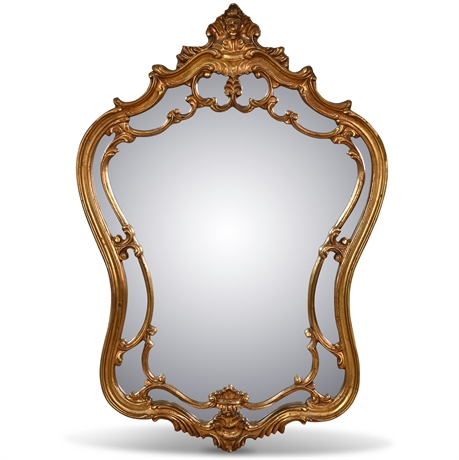 Vintage French Provincial Gilt Style Mirror