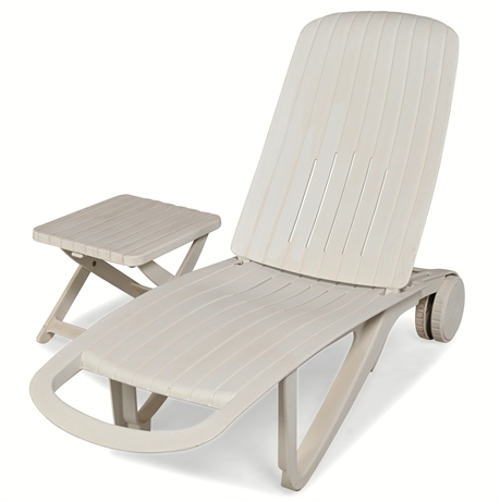 Allibert Sun Lounger with Table