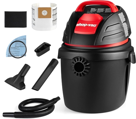 Shop-Vac 9303511 2.5 Gallon Wet Dry Vacuum, 2.5 Peak HP