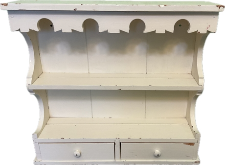 Shabby Chic Shelves with Drawers