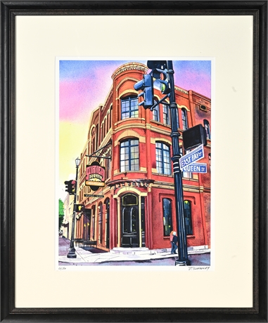 J. Schooley Limited Edition Print – Charleston Street Scene, #6/50