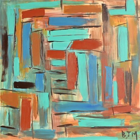 Abstract Geometric Painting