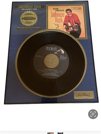 Collector’s Edition Elvis Presley Framed 45