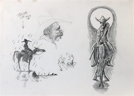 'Cowboy' Illustrations - Bob Diven Original