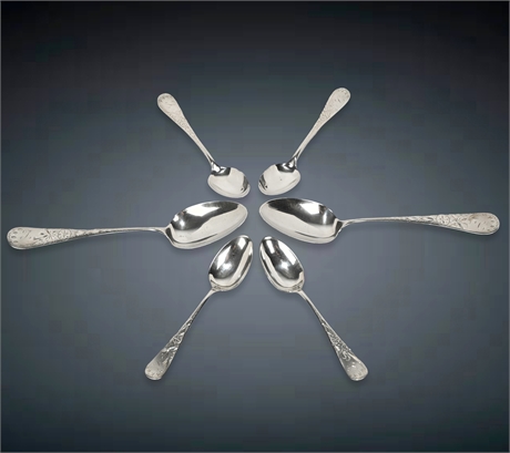 19th Century R. Wallace & Sons Sterling Spoons