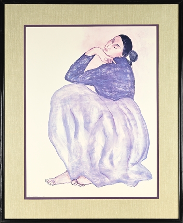 R.C. Gorman 1983 Exhibition Poster — Framed, Double Matted