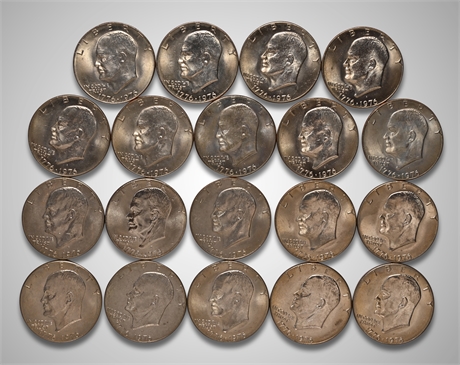 1976 (19) Eisenhower Dollars