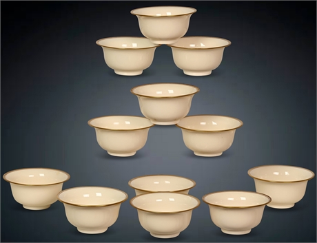 Set of 12 Lenox Finger Bowls
