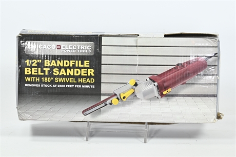 Chicago Electric 1/2 " Bandfile Belt Sander with 180° Swivel Head
