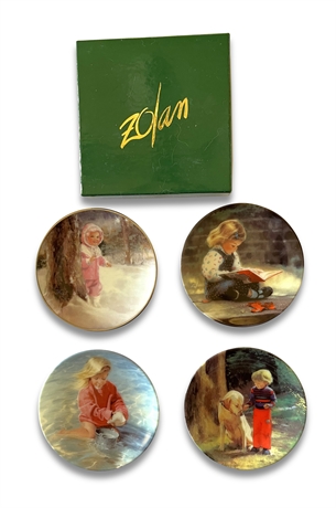 Donald Zolan Collector Plates - Set of 4