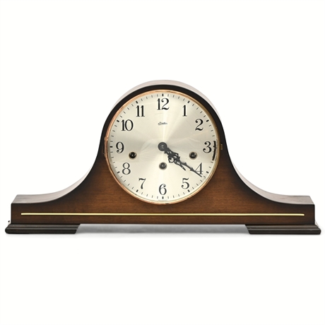 Linden 'Tambour' Black Forest Mantel Clock