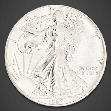 1987 United States Silver Eagle – One Dollar, Silver