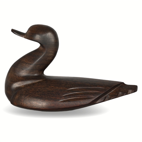 7" Ironwood Swan Sculpture