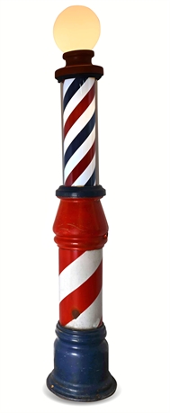 Theo A. Koch Model 901 Barber Pole c.1930s – 6 Ft Cast Iron