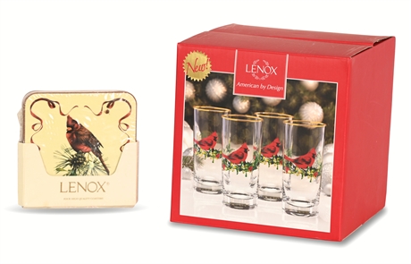 Lenox 'Winter Greetings' Highball & Coaster Set