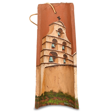 The Old Bell Tower Painted Terra Cotta Roof Tile By: Adam Shield