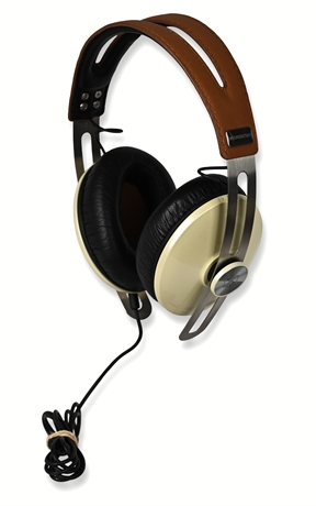 Sennheiser Momentum Ivory Over-Ear Headphones w/ Case, Remote & Adapter