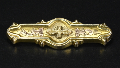 Antique Hayward Gold Filled Victorian Brooch