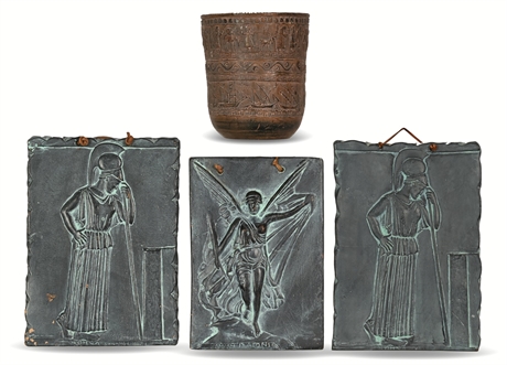Greek Relief Plaques and Vessel