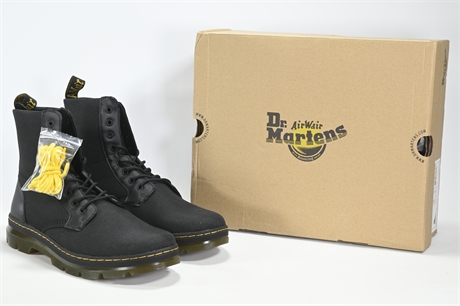 New Dr. Martens Comb Black Combat Boots