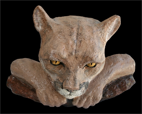 Brian Fallstead Original 'Mountain Lion Art Sculpture'