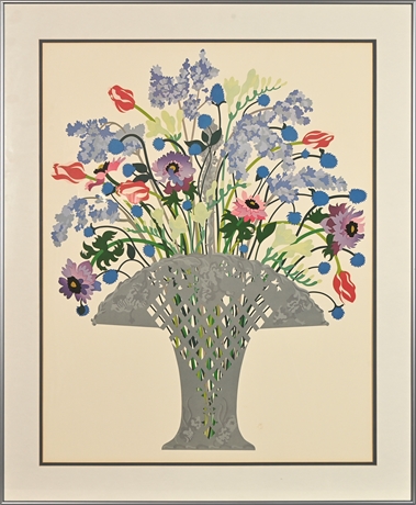 Mid-Century Floral Print