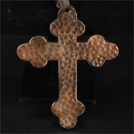 Hammered Copper Style Cross