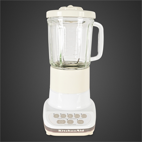 KitchenAid Ultra Power 5-Speed Blender KSB5WH White 5-Cup Glass Jar