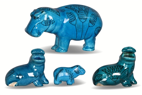 Metropolitan Museum Blue Hippos