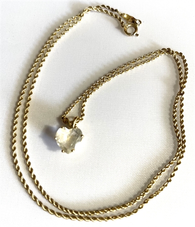 14K Gold Necklace with Pendant