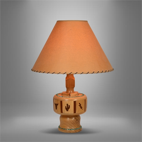 Turned Wood Craftsman Lamp
