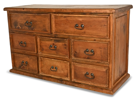 Classic Rustic 8-Drawer Solid Wood Dresser
