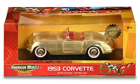 1953 Corvette Diecast Metal Model Car 50th Anniversary Edition