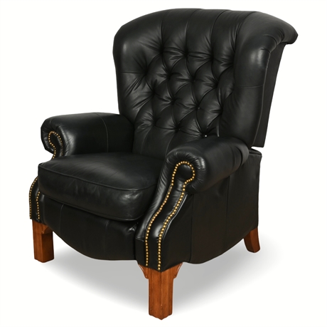 Classic La-Z-Boy Leather Push Back Recliner