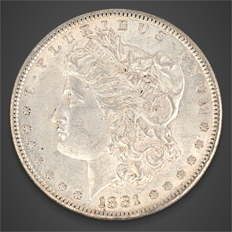 1881-S Morgan Silver Dollar – San Francisco Mint – .900 Silver