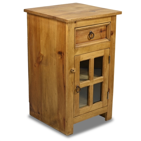 Rustic Solid Wood Side Chest