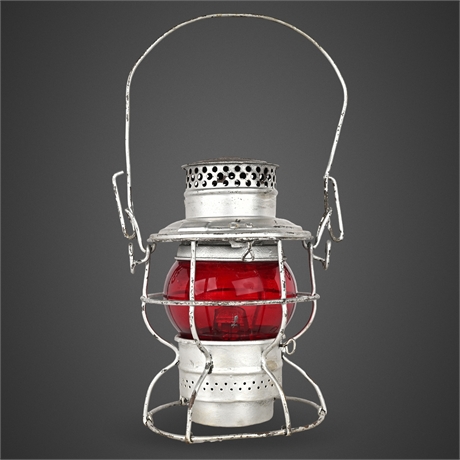 Adlake No. 250 Kero Lantern – D.L.&W.R.R., Red Globe