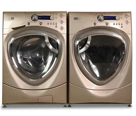 GE Profile Washer with Steam & Dryer