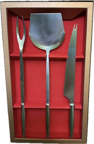 Stainless Steel Grilling 3 Pc Set by Kalmar Design Made in Italy