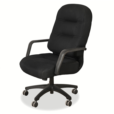 HON H2091 Pillow-Soft Executive Chair – Memory‑Foam, Swivel, Black Fabric