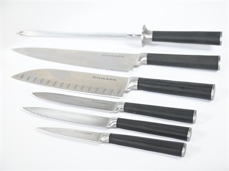 Ginsu "Chikara" Knives with Block