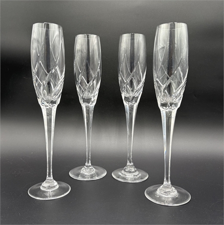 Mikasa Olympus Crystal Champagne Flutes