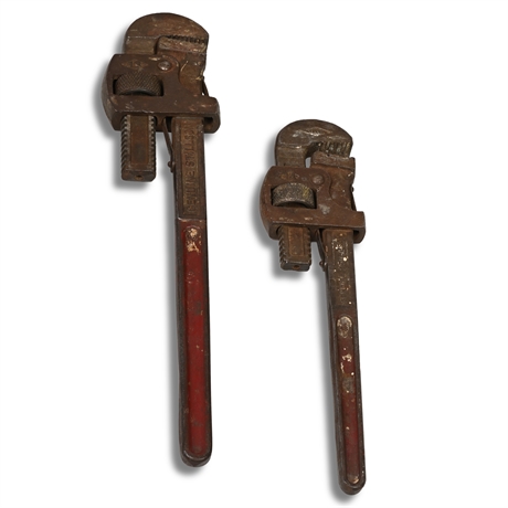 Pair of Genuine Stillson Monkey Wrenches