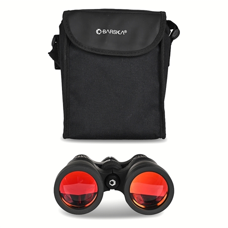 Barska 8-24x50 Zoom Binoculars w/ Case Lens Covers Strap
