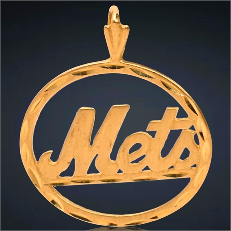 14K Mets Pendant, Officially Licensed