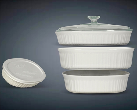 Corningware French White Baking Dishes