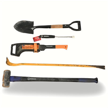 Tools – Kobalt Sledge Hammer, Bostitch Pry Bar, Fiskars Brush Axe & More