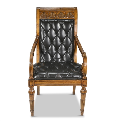 Regency Tufted Arm Chair