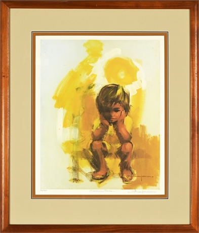 Marilyn Sunderman 'Sunshine Blues' Signed Lithograph