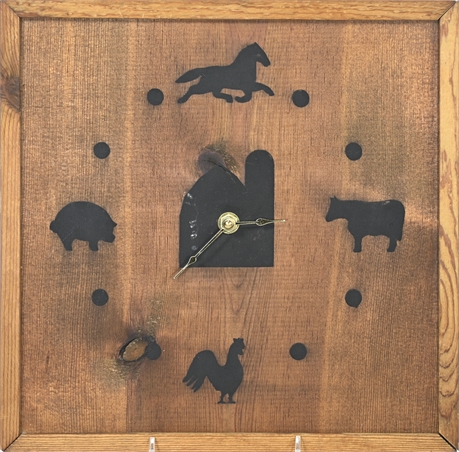 Wood Clock by Woik Creek
